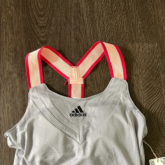 Adidas tennis Dress in Gray with Pink Highlights - Picture 2 of 7